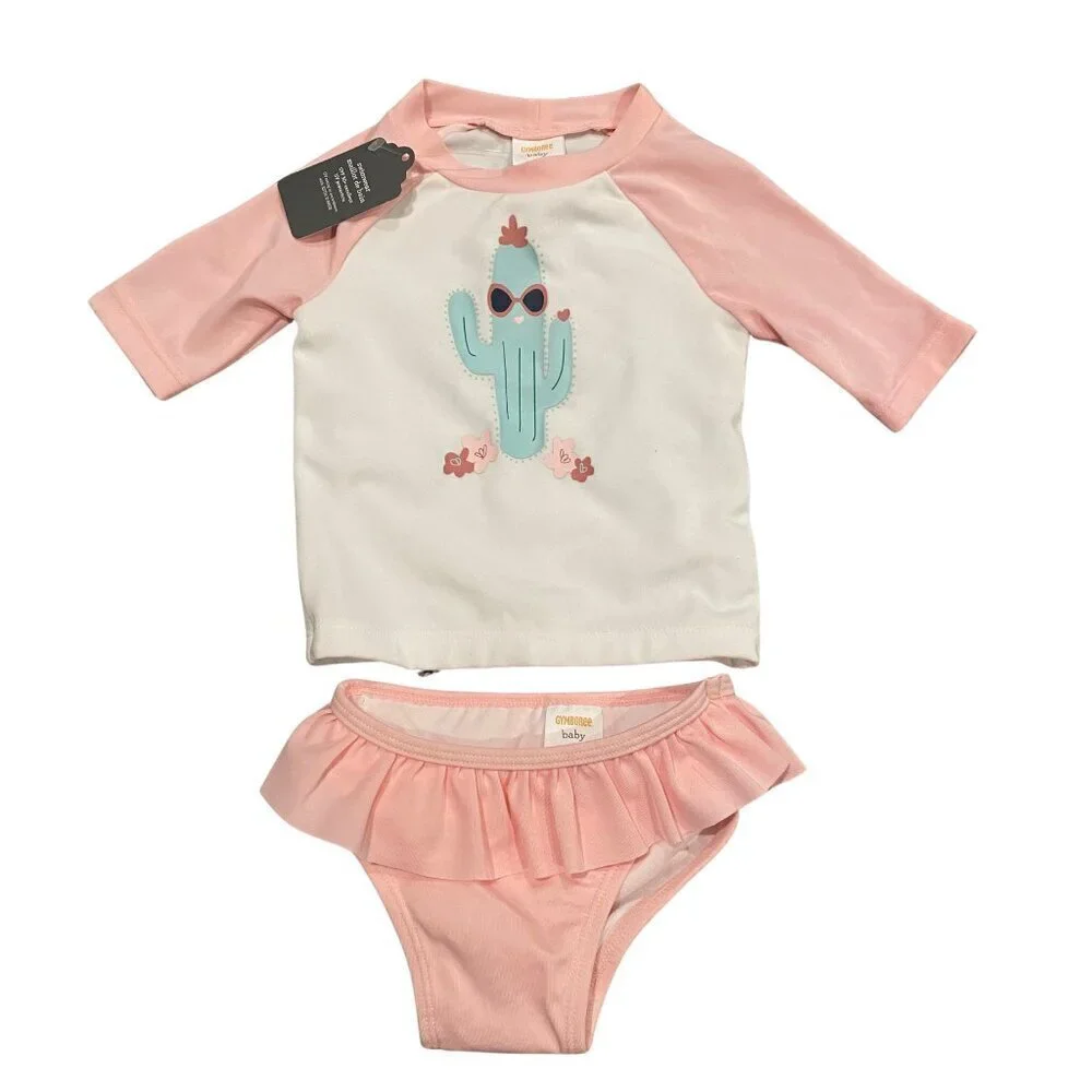 Gymboree 2 piece Swimsuit/Rash Guard - New! Size 3-6 months